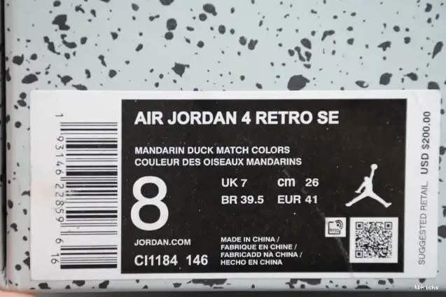 Reps TB The Jordan 4 Air What CI1184-146 0619